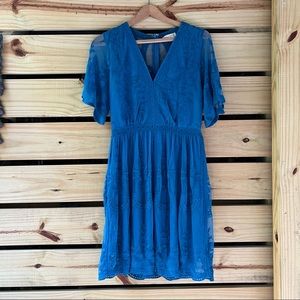 Blue Lace Dress (size M)